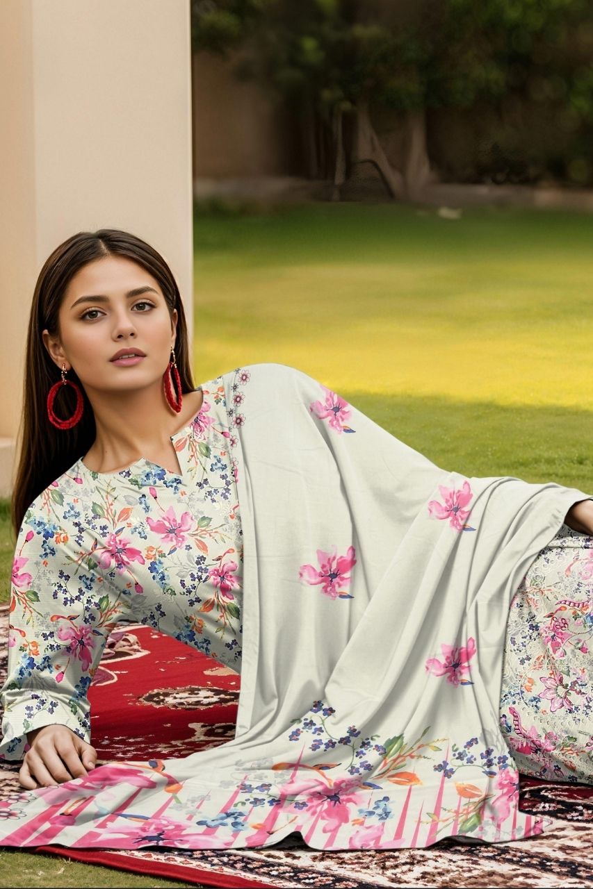 Muskan By Tawakkal Digital Embroidered Lawn 3PC