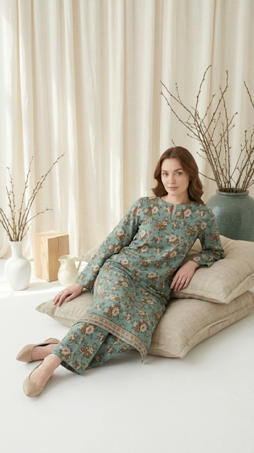 Anaya Noor Two Piece Digital Printed Lawn 2PC