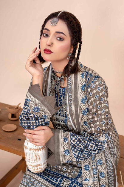 Ajrak By Premium Digital Printed Lawn 3PC