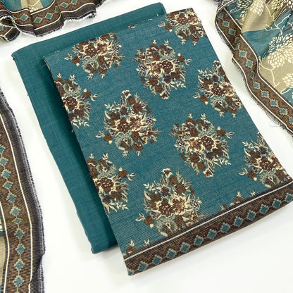 Anaya Noor Printed Chamki Khaddar 3PC