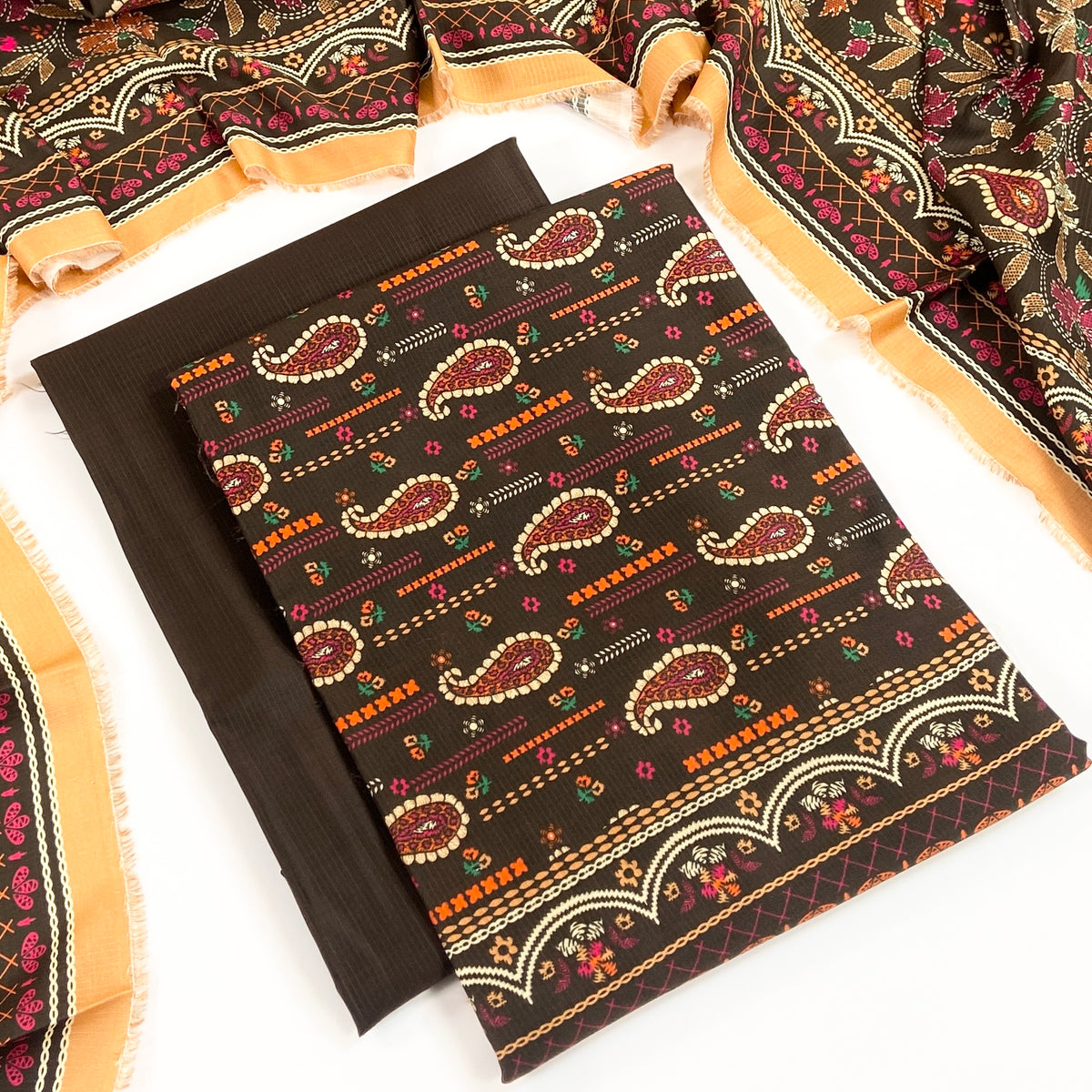 Rijja By Murashe Premium Printed Linen Viscose 3PC