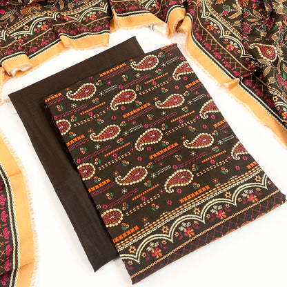 Rijja By Murashe Premium Printed Linen Viscose 3PC