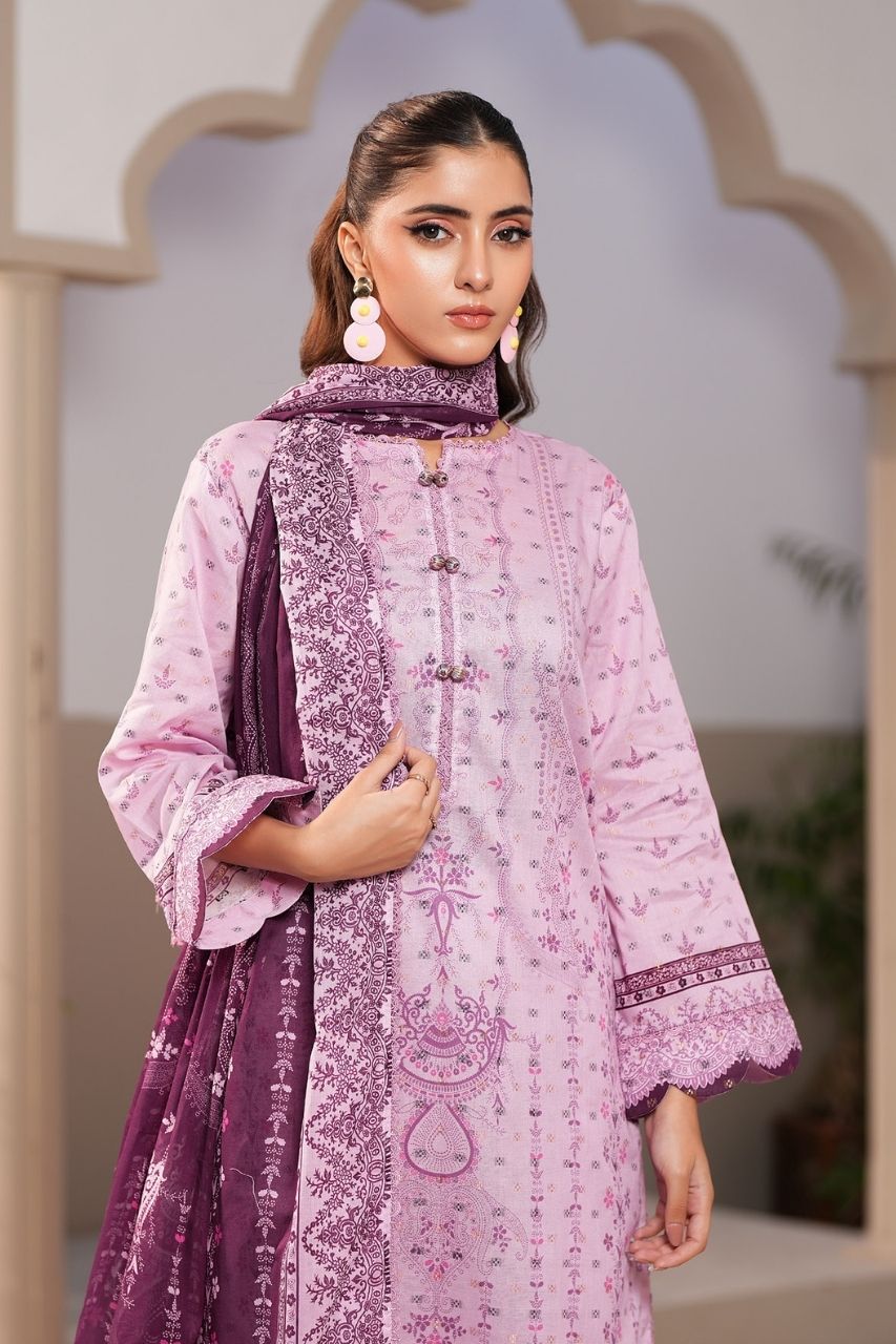 Jacquard By Regalia Digital Printed Lawn 3PC