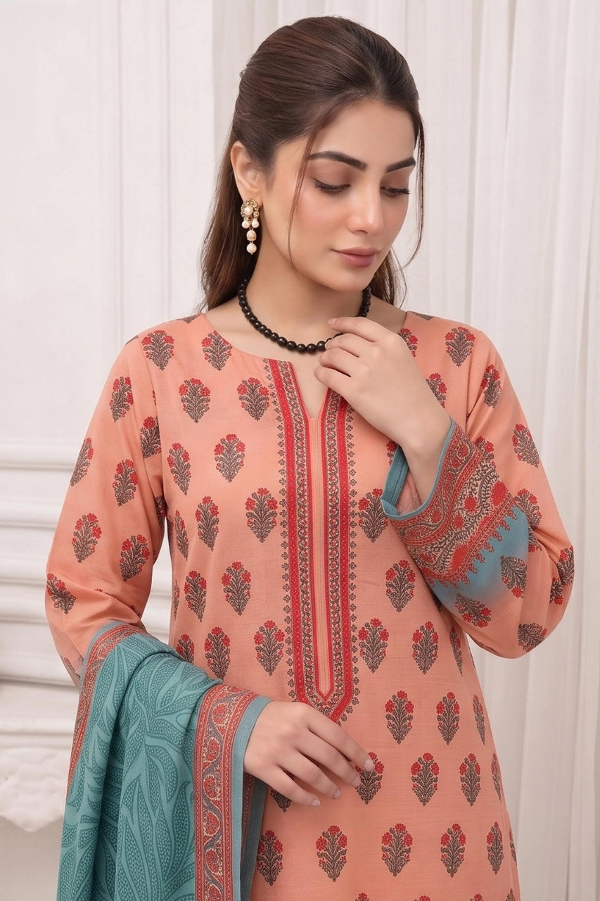 Mashaim Digital Printed Khaddar 3PC
