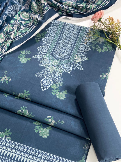 Mashaim Digital Printed Lawn 3PC