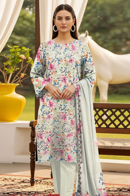 Muskan By Tawakkal Digital Embroidered Lawn 3PC