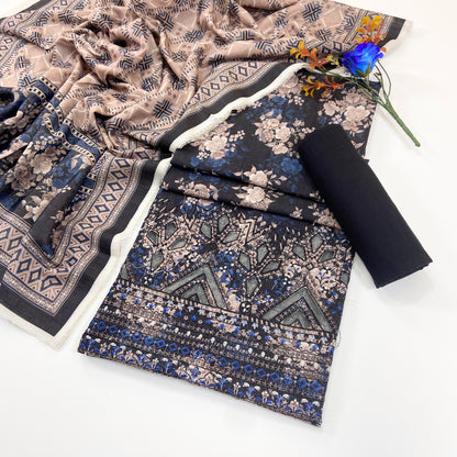 Anaya Noor Printed & Emb Khaddar 3PC