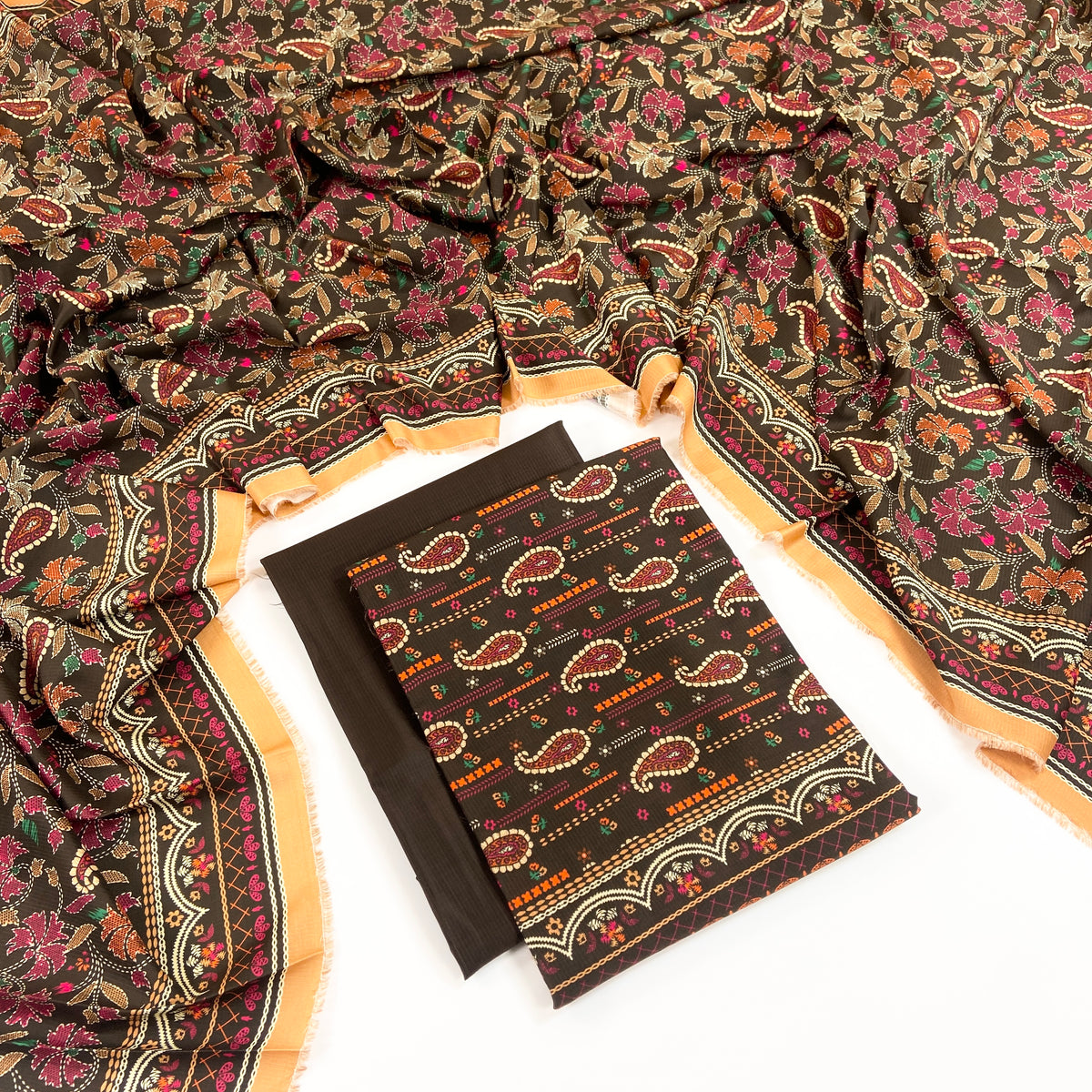 Rijja By Murashe Premium Printed Linen Viscose 3PC