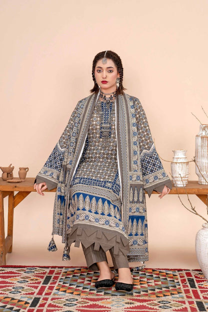 Ajrak By Premium Digital Printed Lawn 3PC