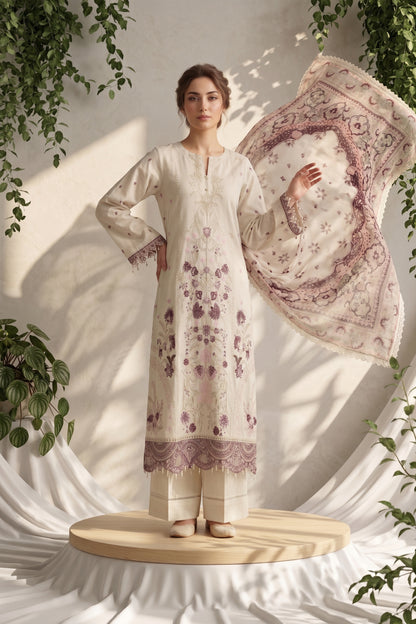 Dewani By Anaya Noor – Embroidered Lawn 3PC