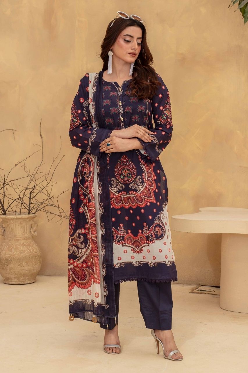 Fabiha By Feroza Digital Printed Lawn 3PC