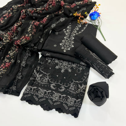 Lazer Kari By Anaya Noor Emb Viscose 3PC