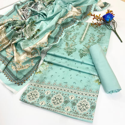 Malhaar Digital Printed Linen 3PC