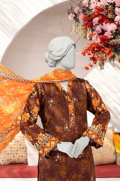 Seher By Almeerah Luxury Printed Embroidered Lawn 3PC