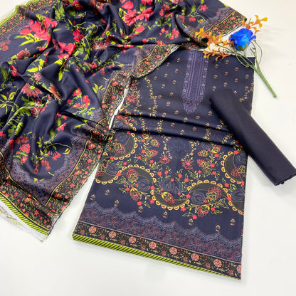 Anaya Digital Printed Linen 3PC