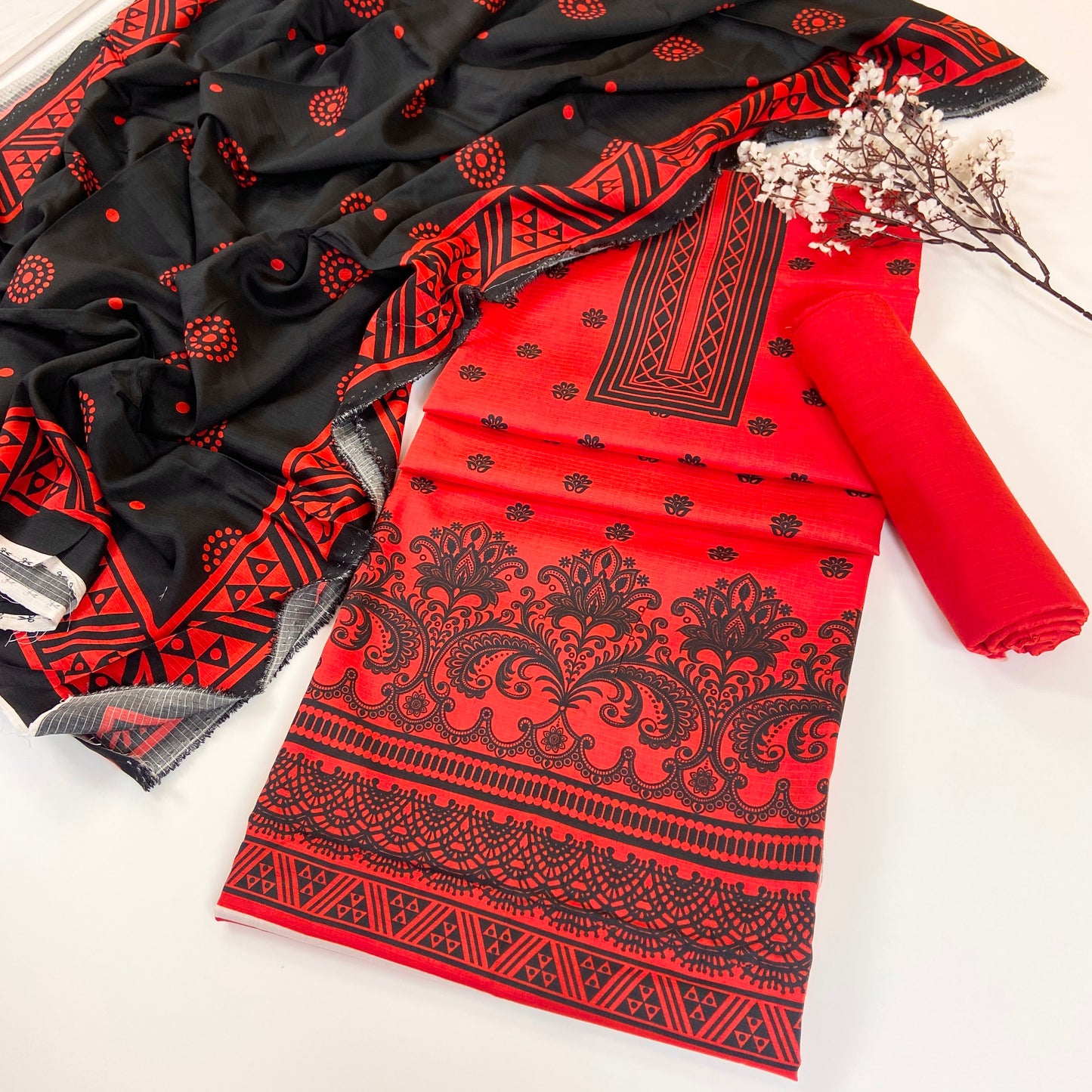 Kayseria Digital Printed Bana Dora Linen 3PC