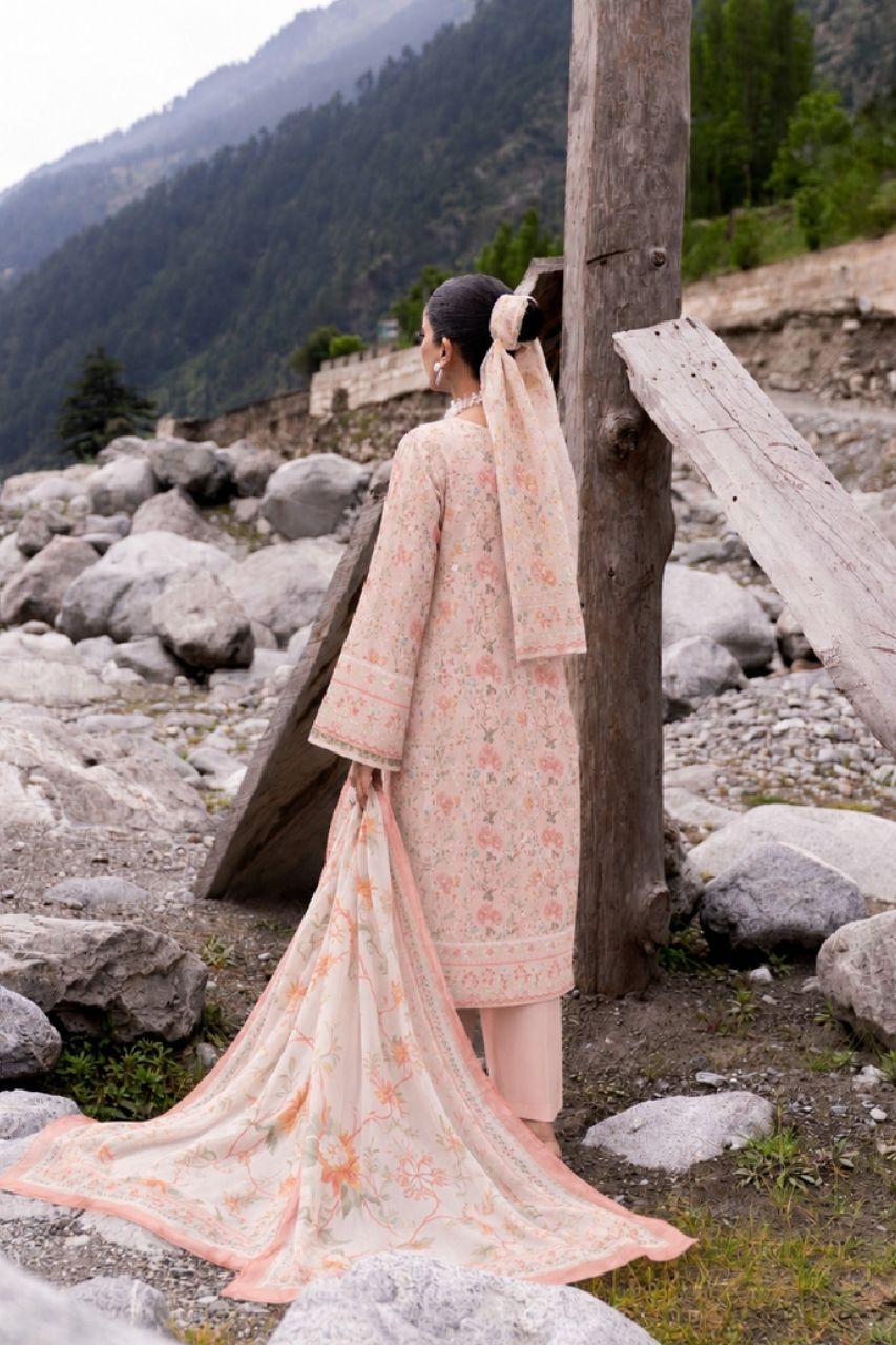 Nura By Shanaya Digital & Emb Lawn Collection 3PC