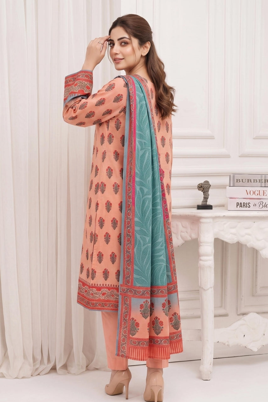 Mashaim Digital Printed Khaddar 3PC