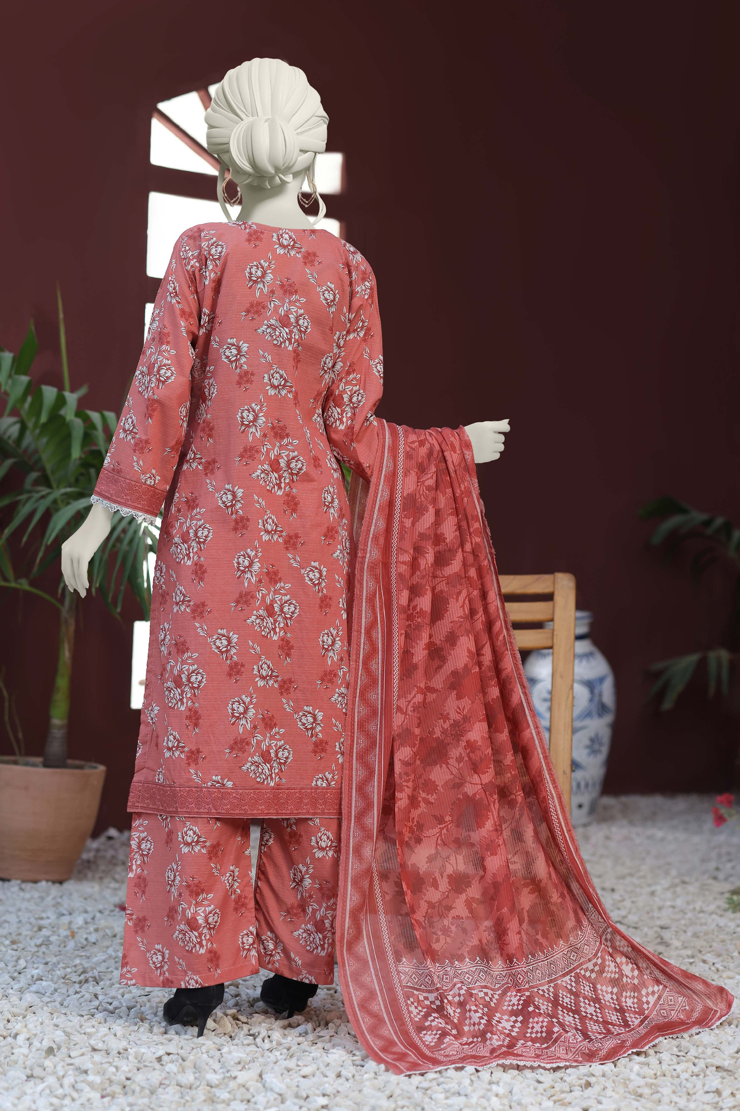 Almeerah Vol-3 Digital Printed Stripe Dora 3PC