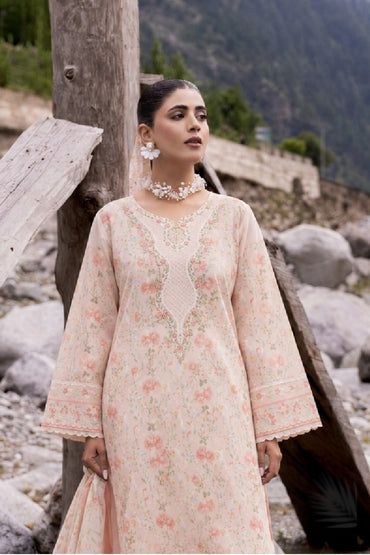Nura By Shanaya Digital & Emb Lawn Collection 3PC