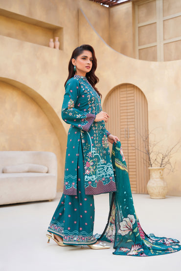 Floral By Anaya Noor Digital Printed Lawn 3PC