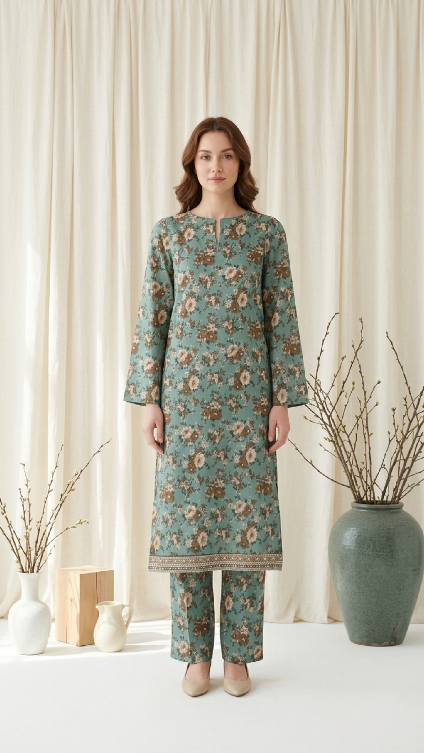 Anaya Noor Two Piece Digital Printed Lawn 2PC