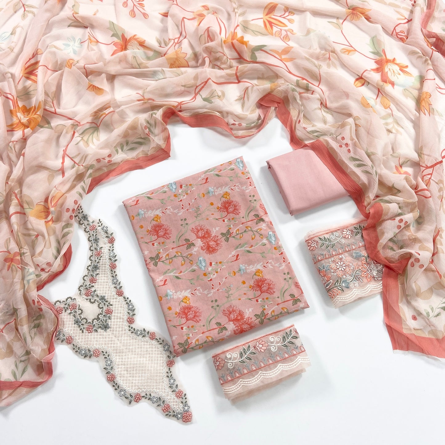 Nura By Shanaya Digital & Emb Lawn Collection 3PC