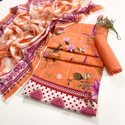 Riwayat By Shanaya Digital Printed Lawn 3PC