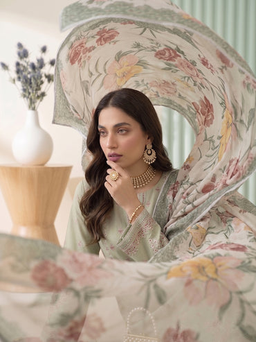Lakhany Fully Embroidered Lawn 3PC