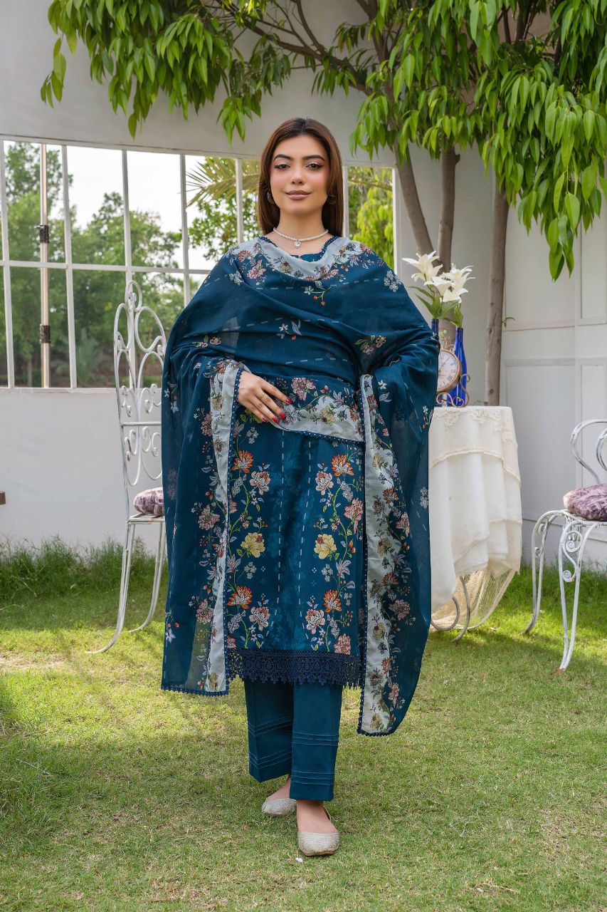 Raabi Premium Printed Lawn 3PC