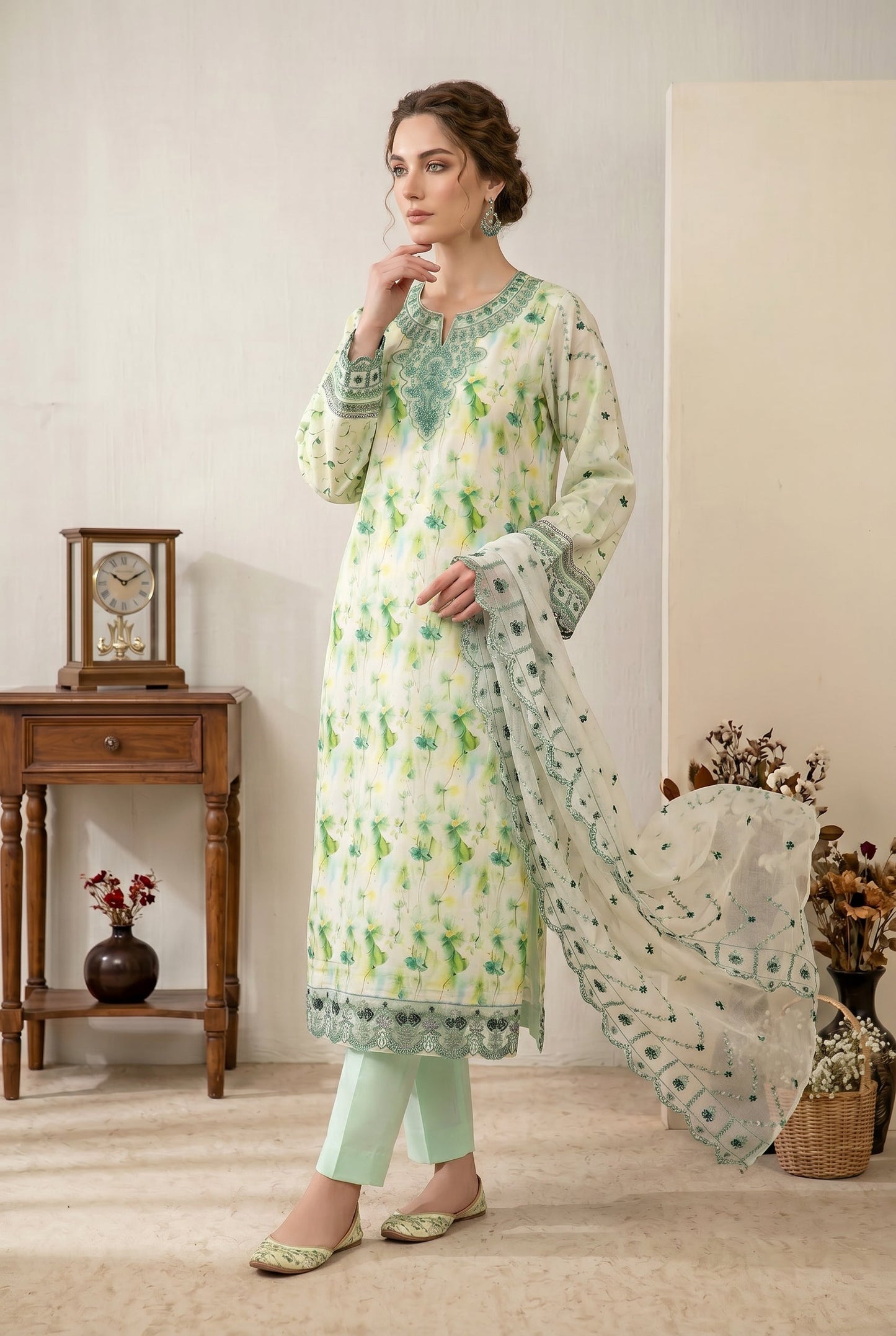 Marvel By Anaya Noor Digital Printed Lawn 3PC