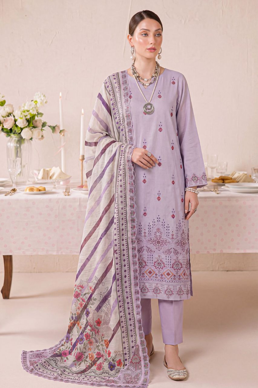 Morocco By Anaya Noor Emb Chickenkari Lawn 3PC