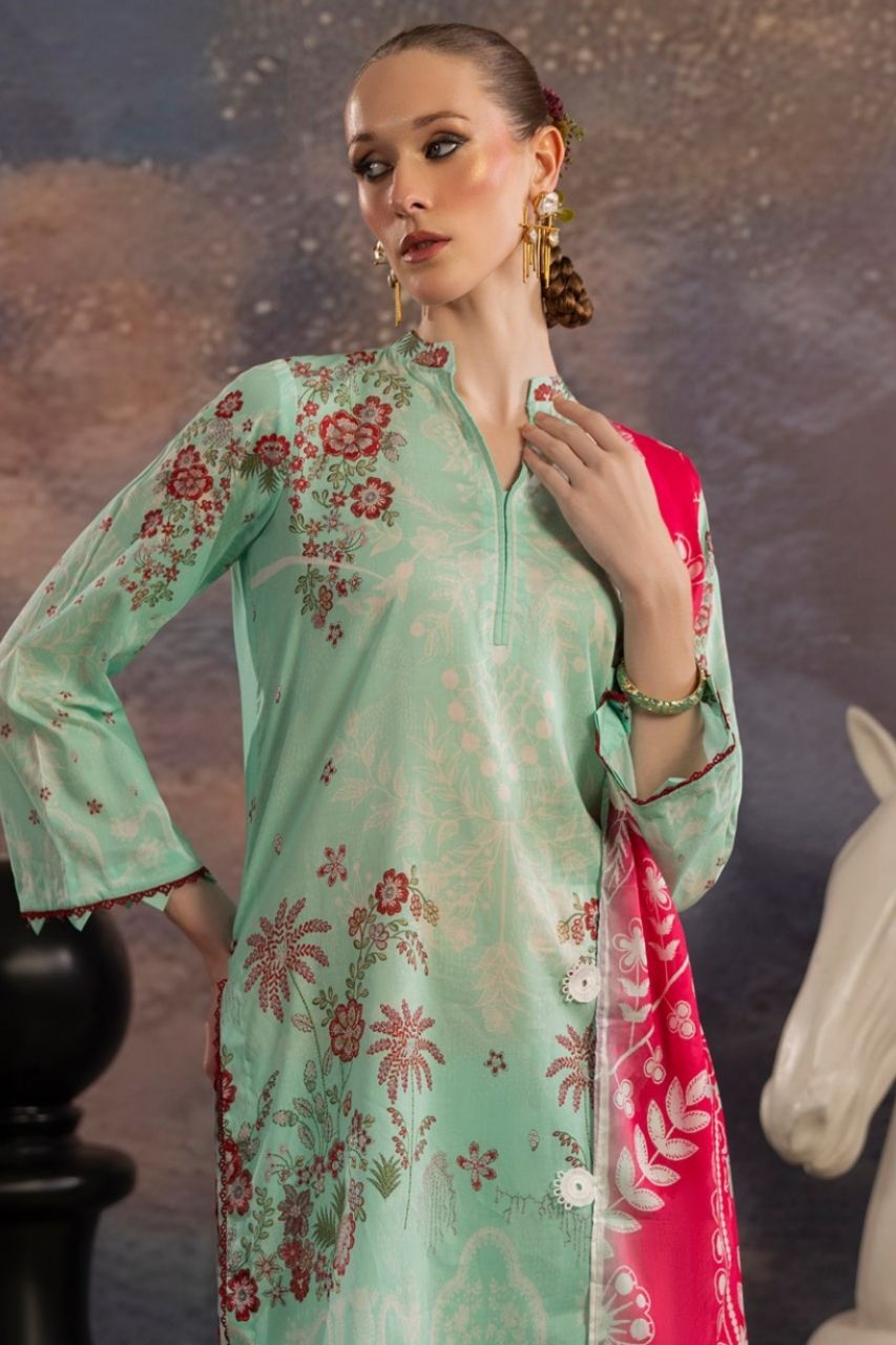 Dill Buro By Paltar Premium Printed Lawn-3PC