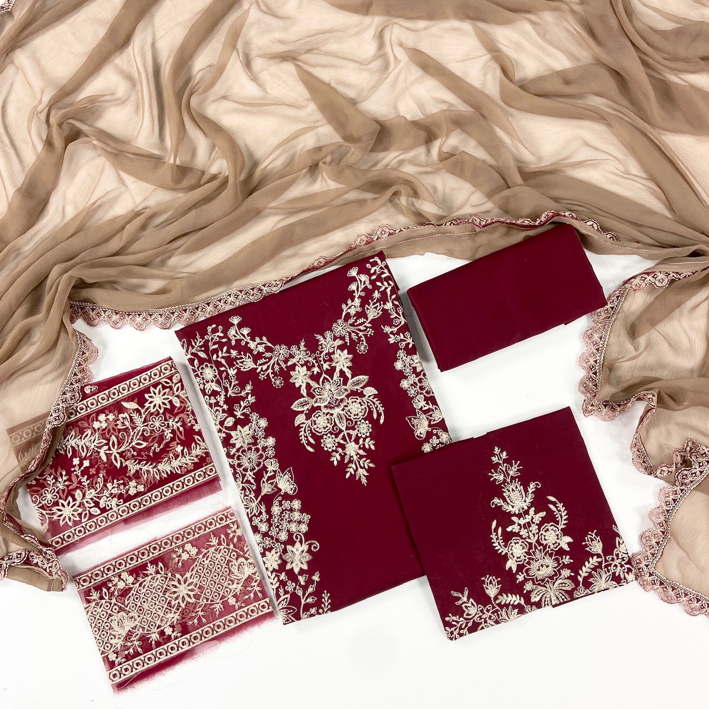 Zaha Luxury Khadija Shah Embroidered Lawn 3PC