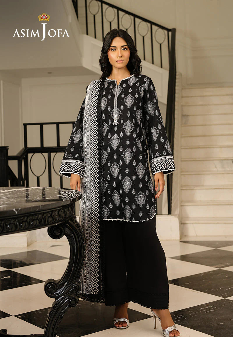Asim Jofa Digital Printed Lawn 3PC