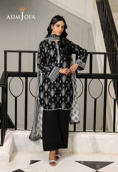 Asim Jofa Digital Printed Lawn 3PC