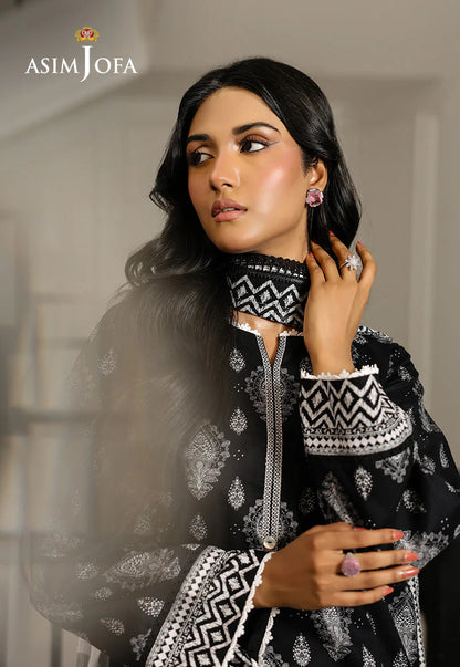 Asim Jofa Digital Printed Lawn 3PC