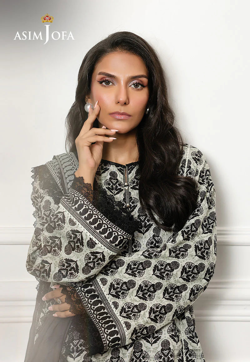 Asim Jofa Digital Printed Lawn 3PC