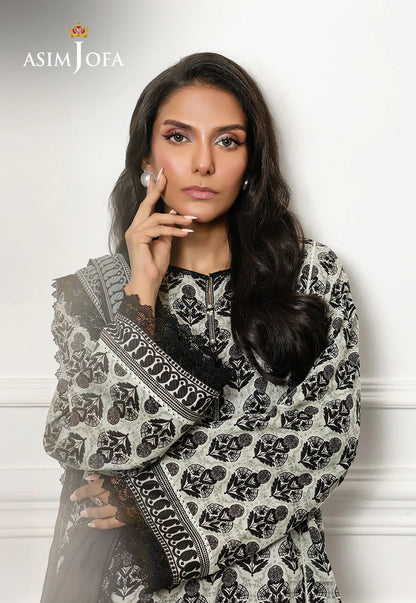 Asim Jofa Digital Printed Lawn 3PC