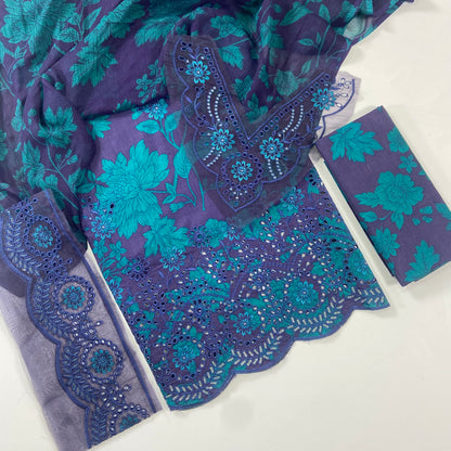 Maria B Emb Luxury Lawn 3PC