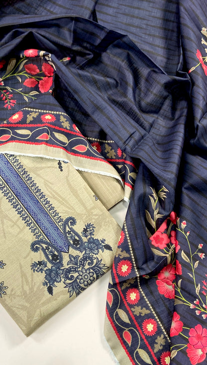 Belleza Digital Printed Khaddar 3PC