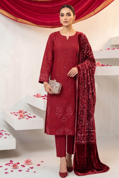 Marino By Anaya Noor Emb Marina With Plachi Dupatta 3PC