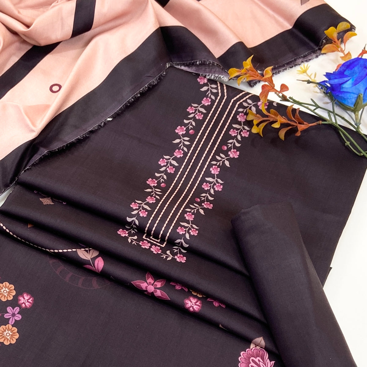 Nirvana By Shanaya Digital Printed Linen 3PC