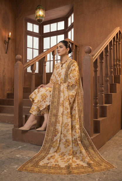 Shajar Noor Digital Printed Lawn 3PC