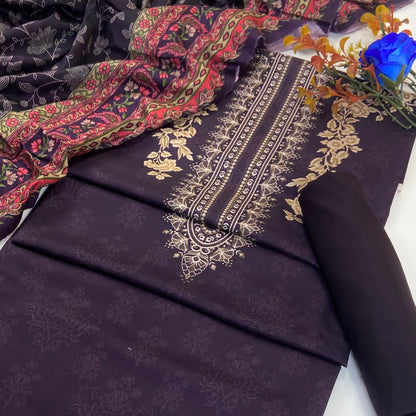 Malhaar Digital Printed Linen 3PC