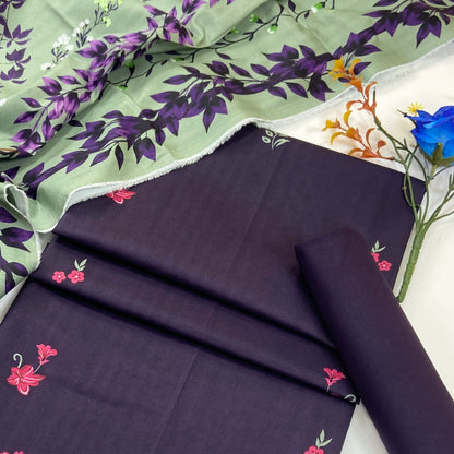 Anaya Noor Digital Printed Cotry Khaddar 3PC