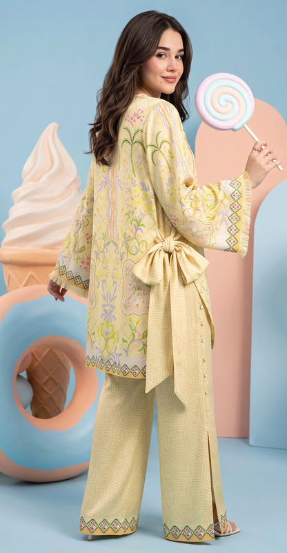 Zesh Winter Essential Printed Silk 2PC