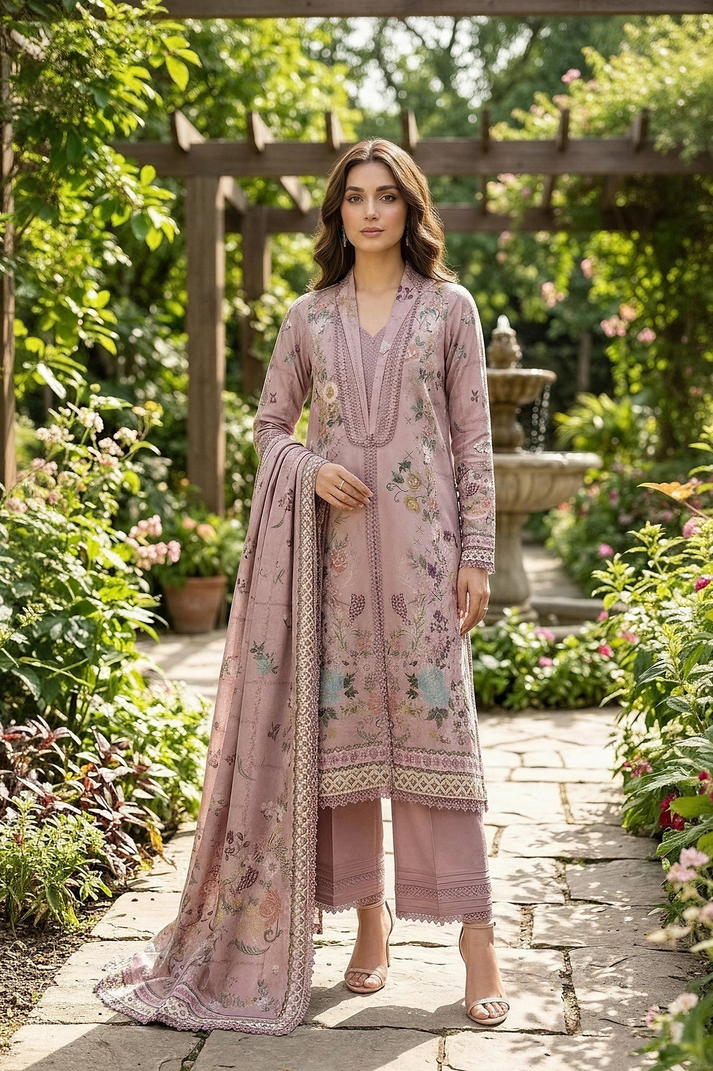 Zync By Florent Digital Printed Lawn 3PC