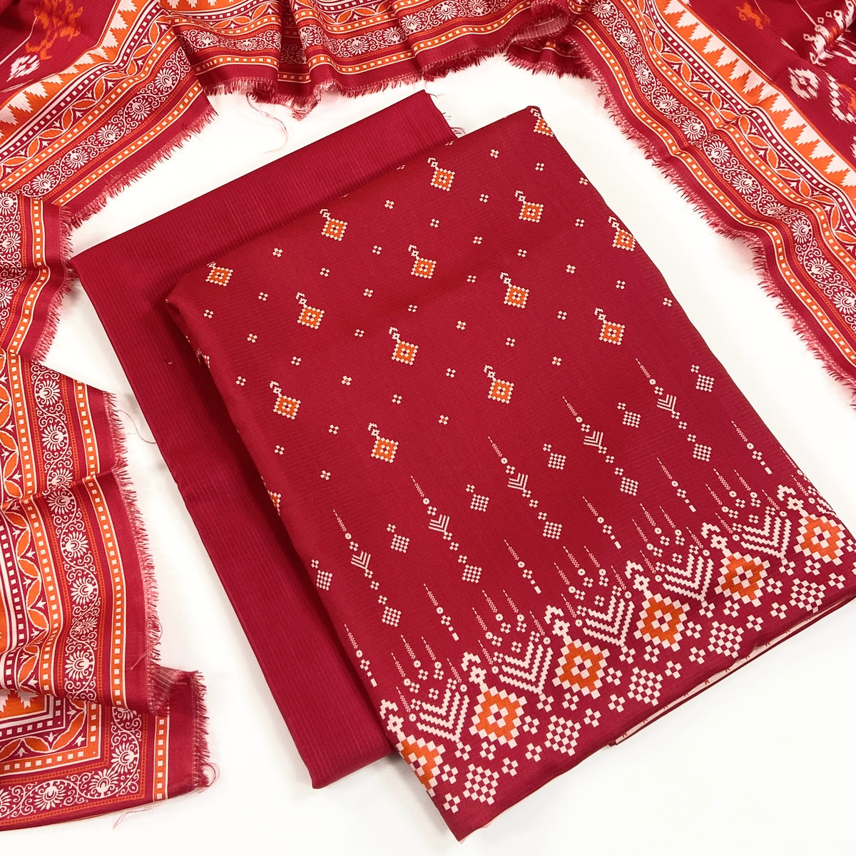 Rijja By Murashe Premium Printed Linen Viscose 3PC