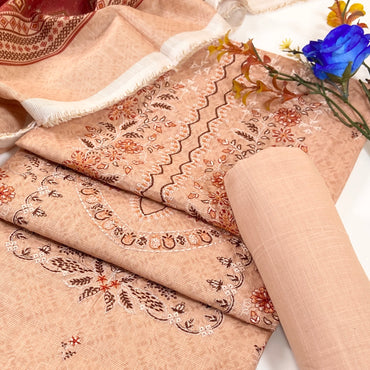 Anaya Noor Winter 2026 Plain Emb Khaddar 3PC